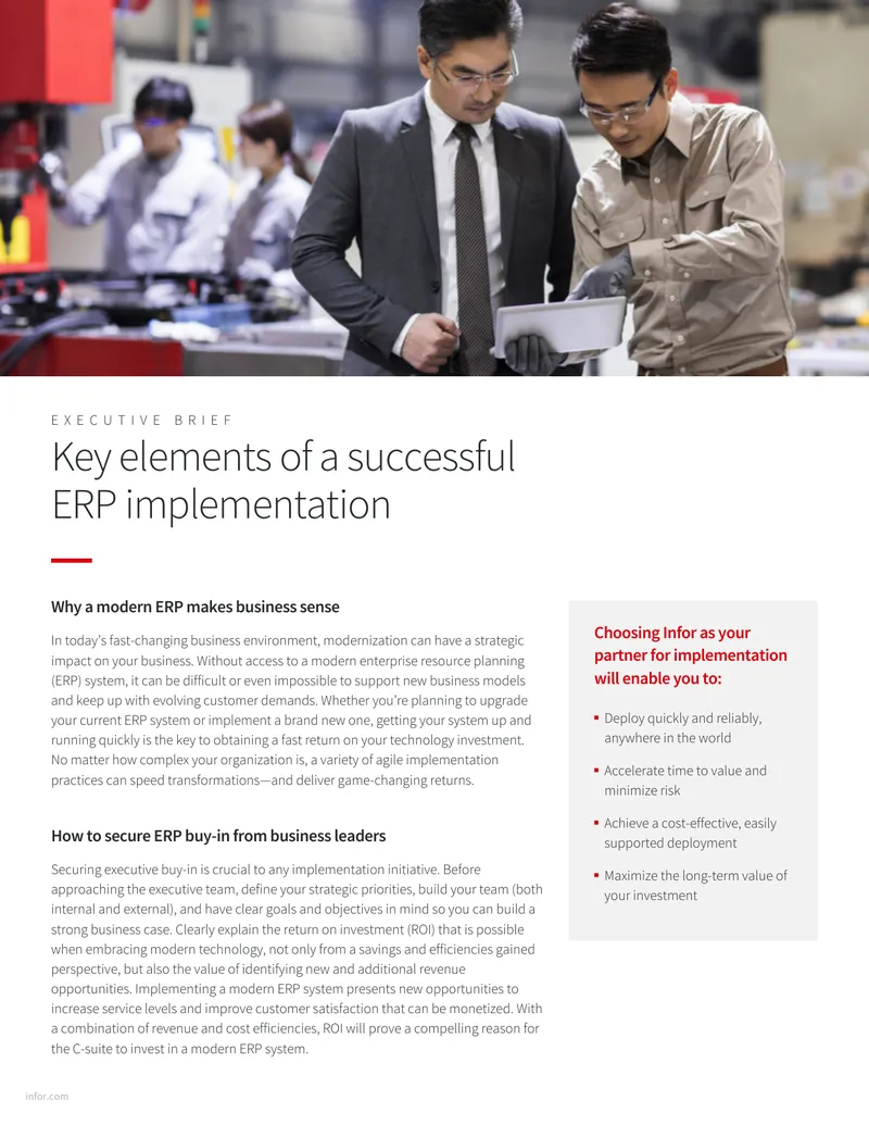 Key Elements of Successful ERP Implementation