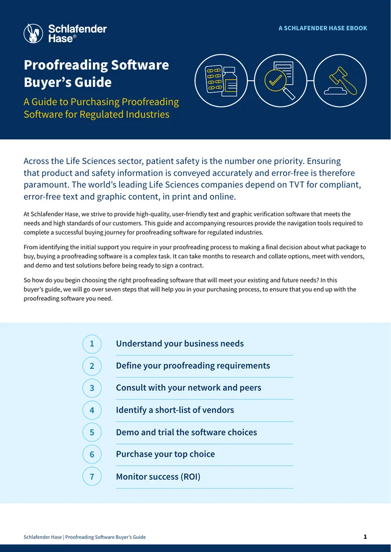 Proofreading Software Buyer’s Guide for Life Sciences