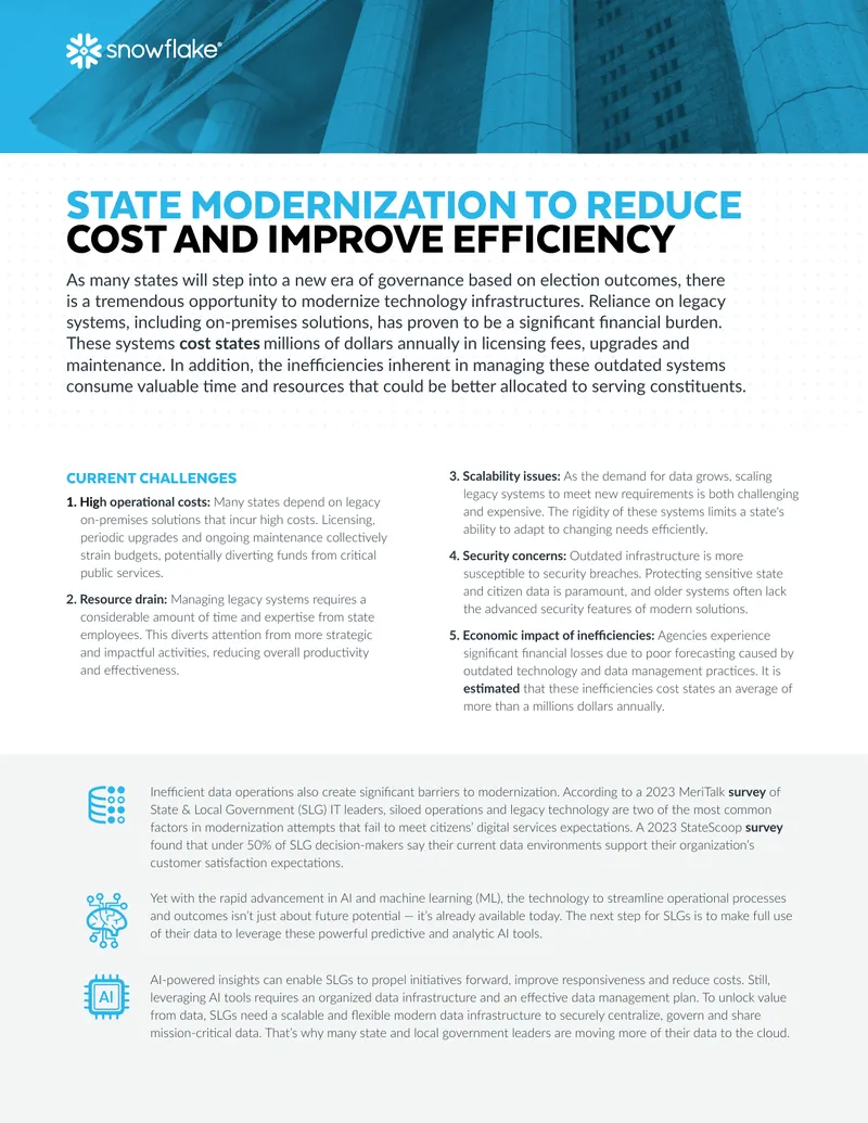 State Technology Infrastructure Modernization Strategies