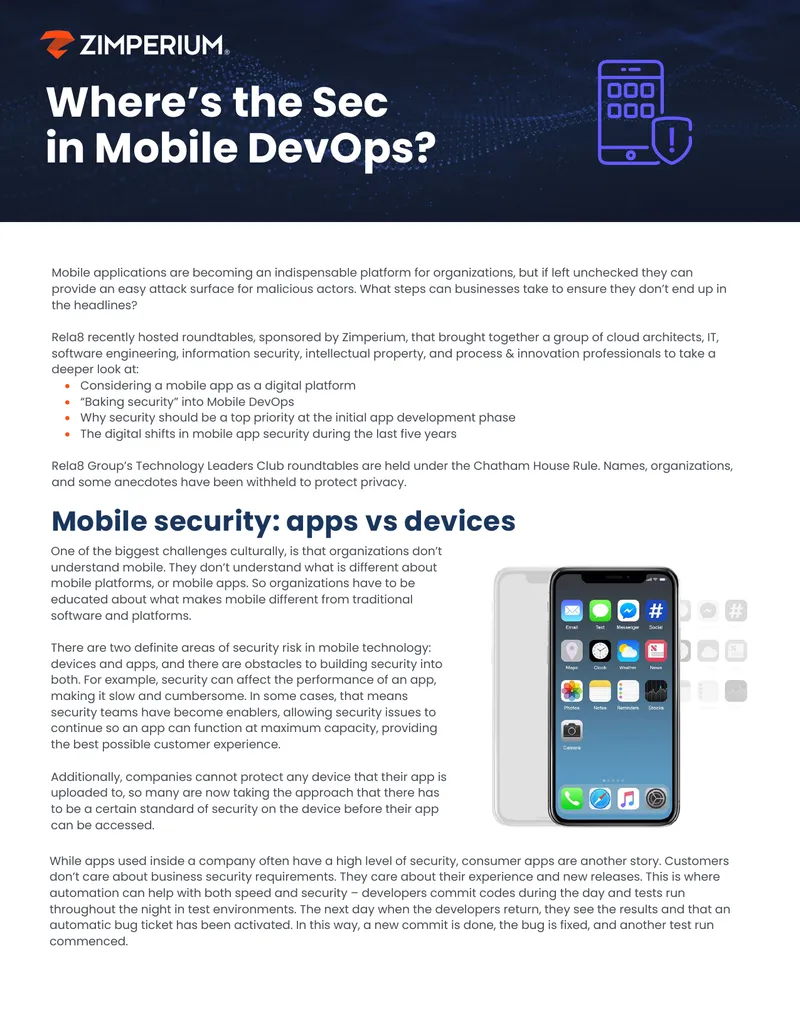 Mobile DevOps Security Integration Strategies