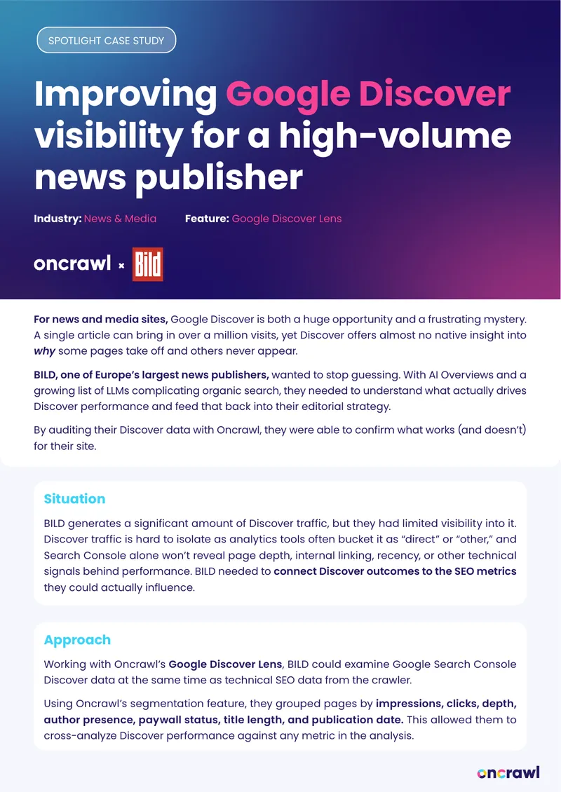 Google Discover Visibility Improvement Case Study