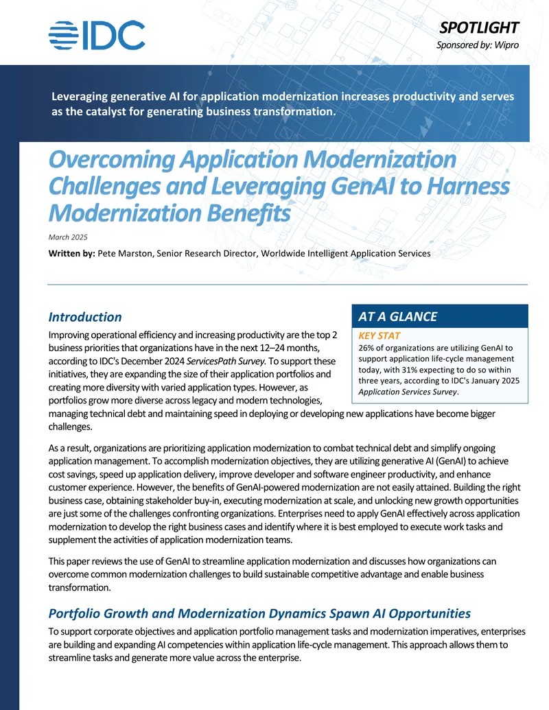 Overcoming Application Modernization Challenges with GenAI