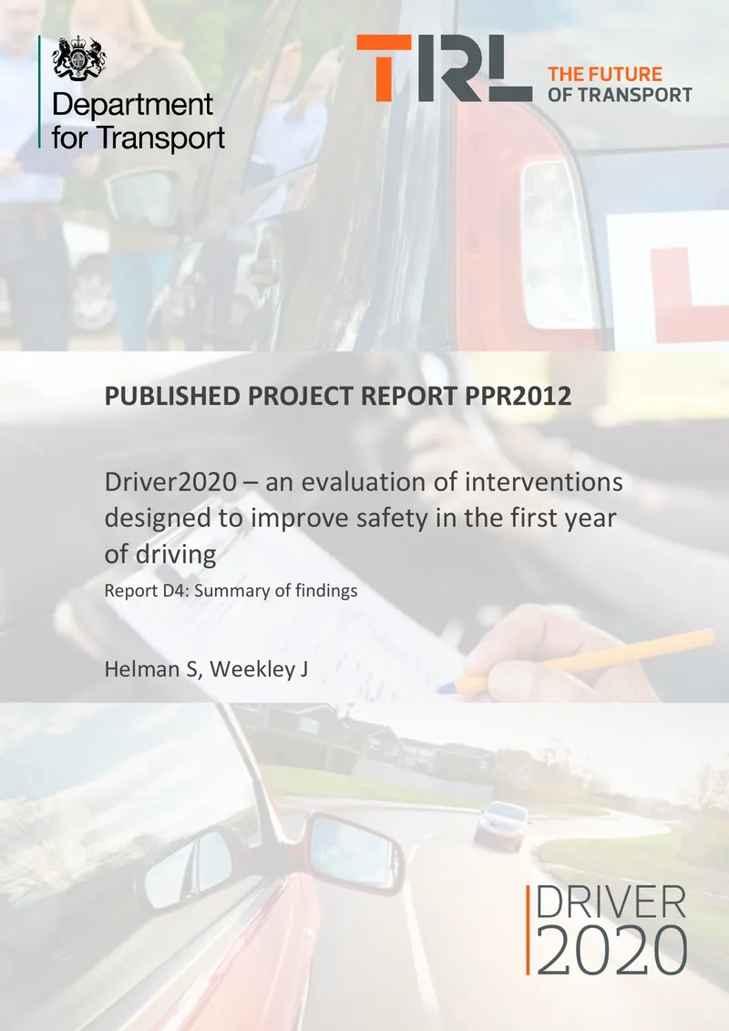Evaluation of Driver2020 Interventions for Young Drivers