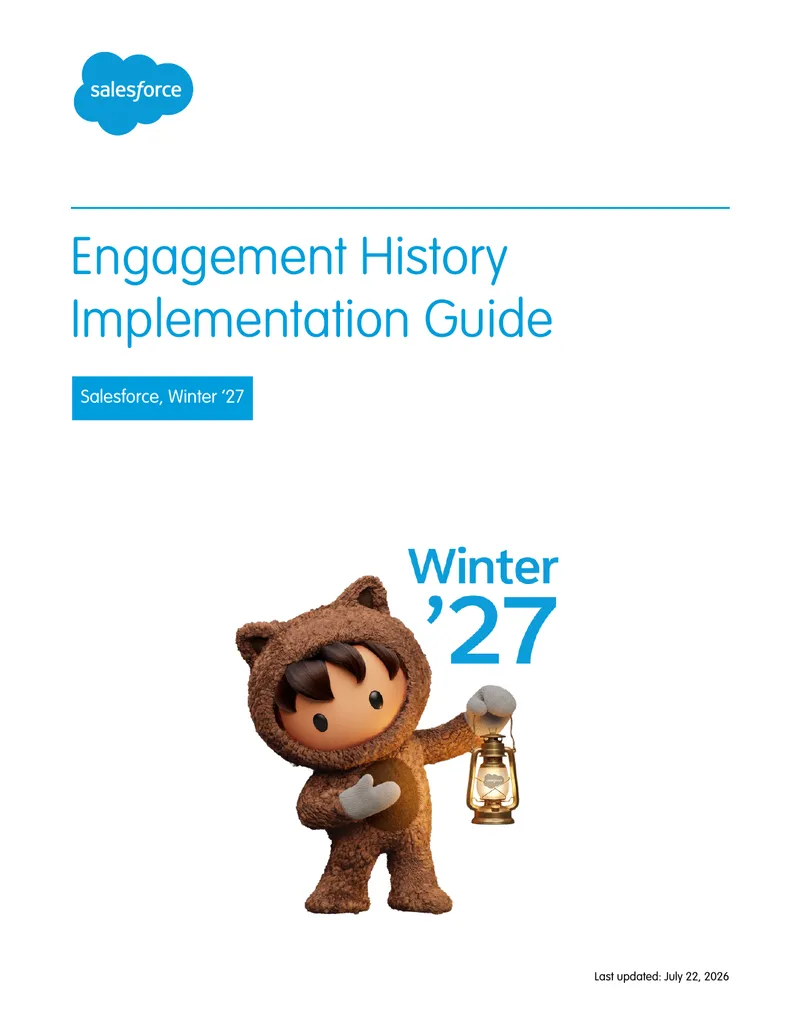 Engagement History Implementation Guide