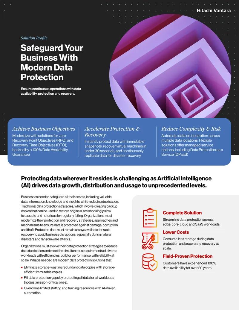 Modern Data Protection Solutions Overview