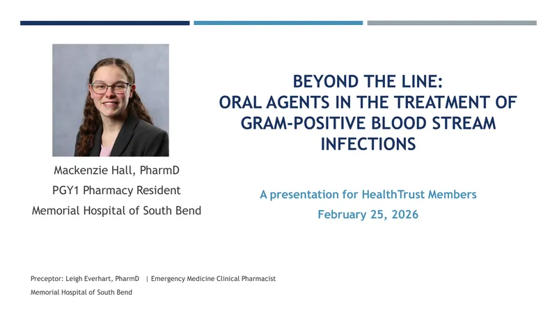 Oral Antibiotic Treatment for Gram-Positive Bacteremia