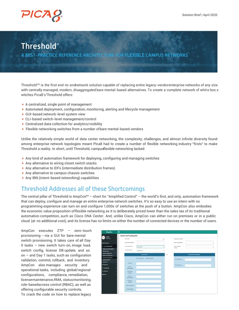 Best-Practice Reference Architecture for Flexible Campus Networks