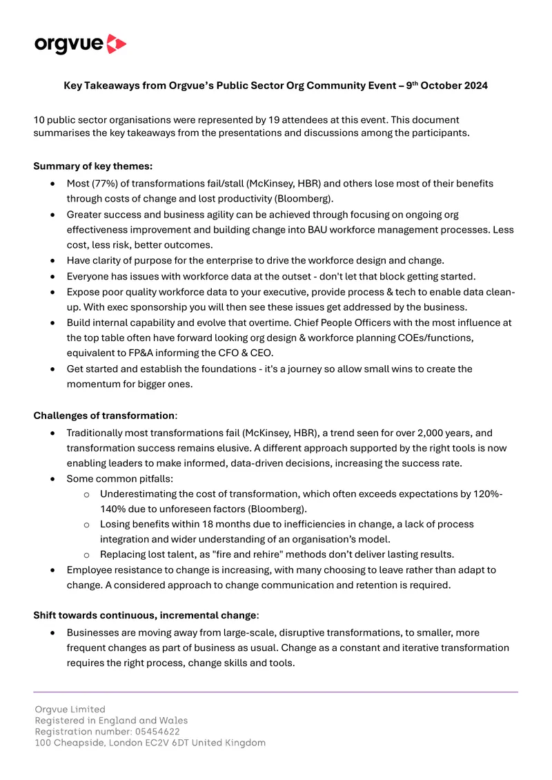 Key Takeaways from Public Sector Org Community Event