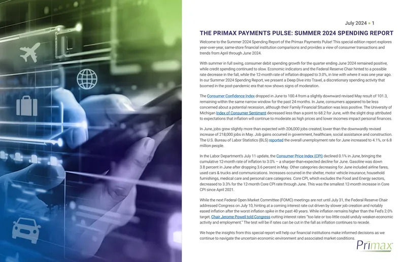 Primax Payments Pulse Summer 2024 Spending Report