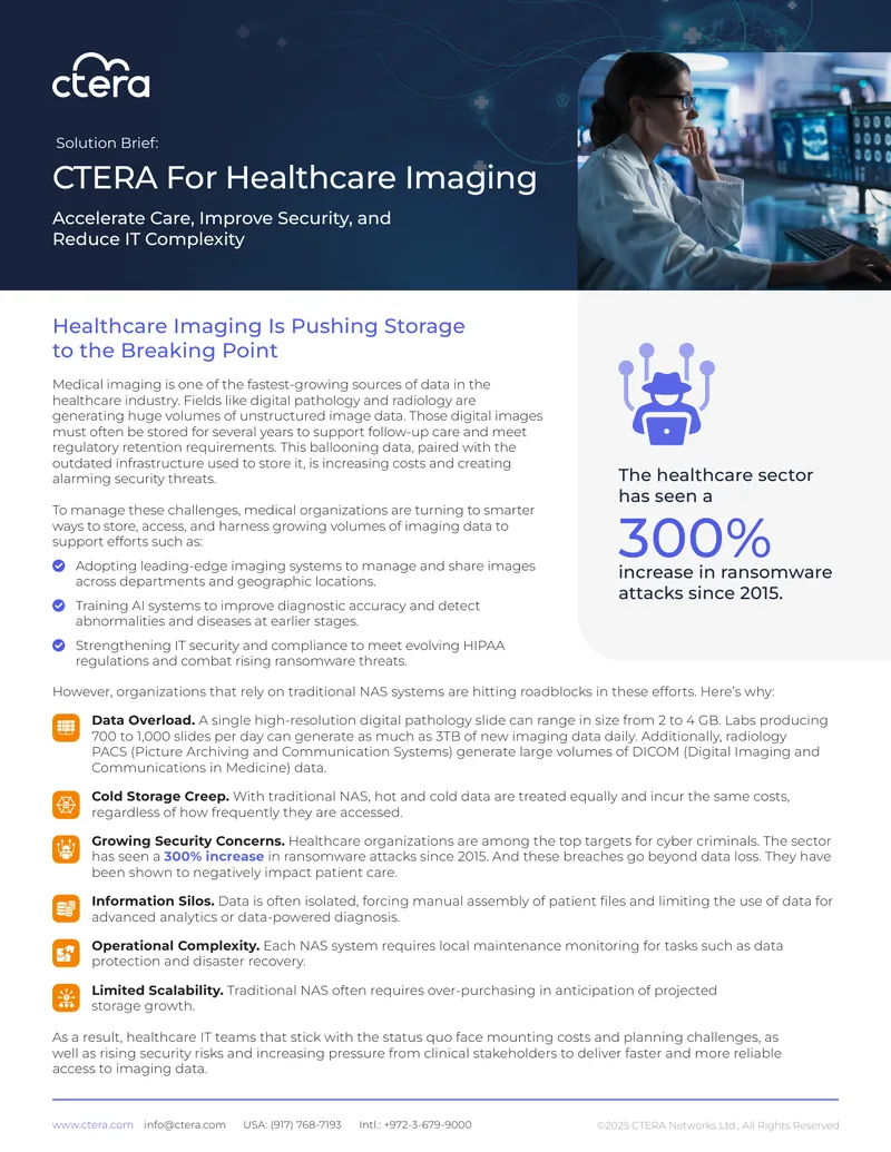 Healthcare Imaging Data Storage Challenges and Solutions