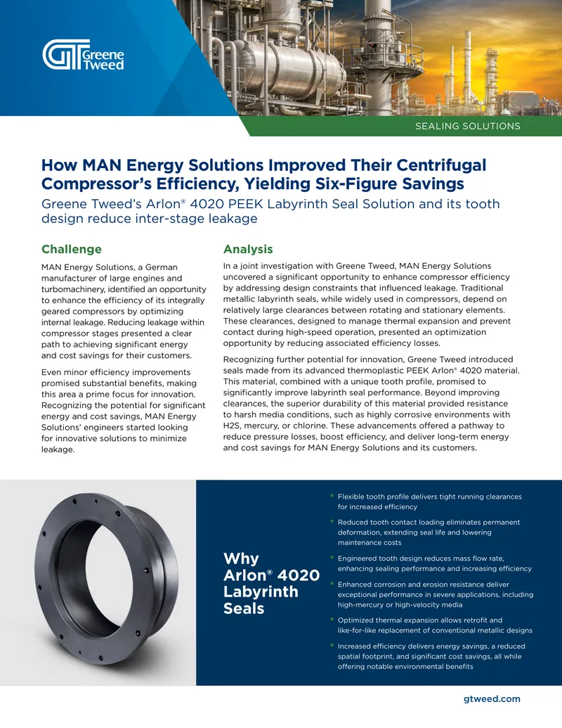Centrifugal Compressor Efficiency Improvement Case Study