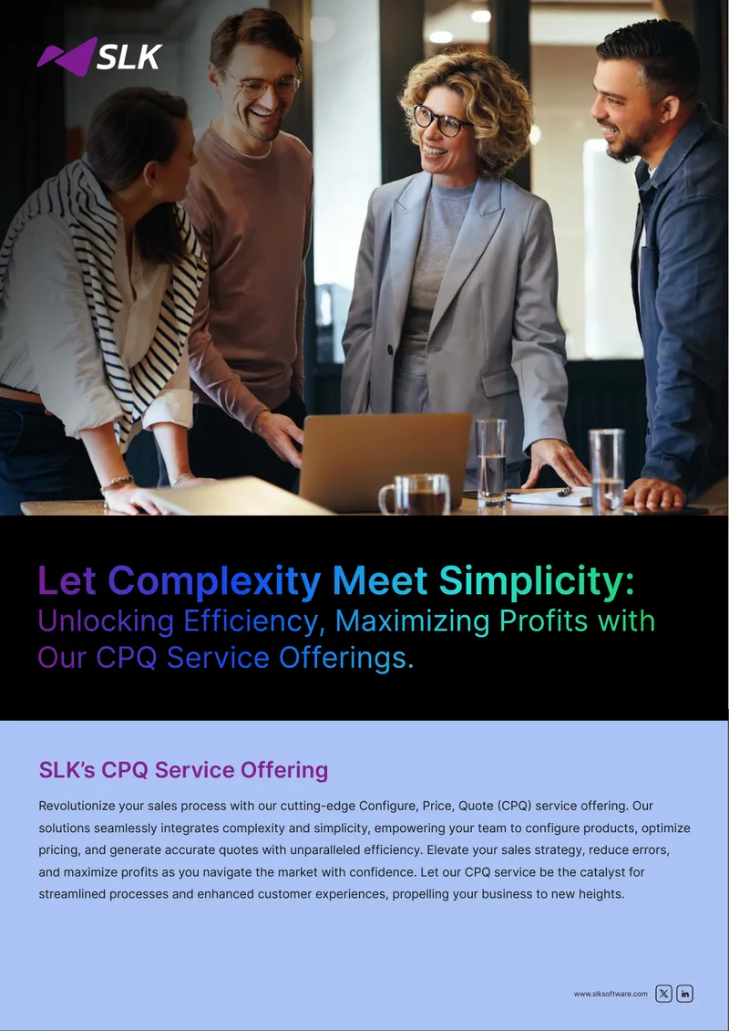 SLK Configure Price Quote Service Overview