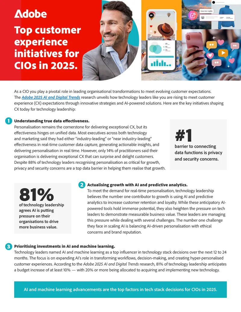 Top Customer Experience Initiatives for CIOs in 2025