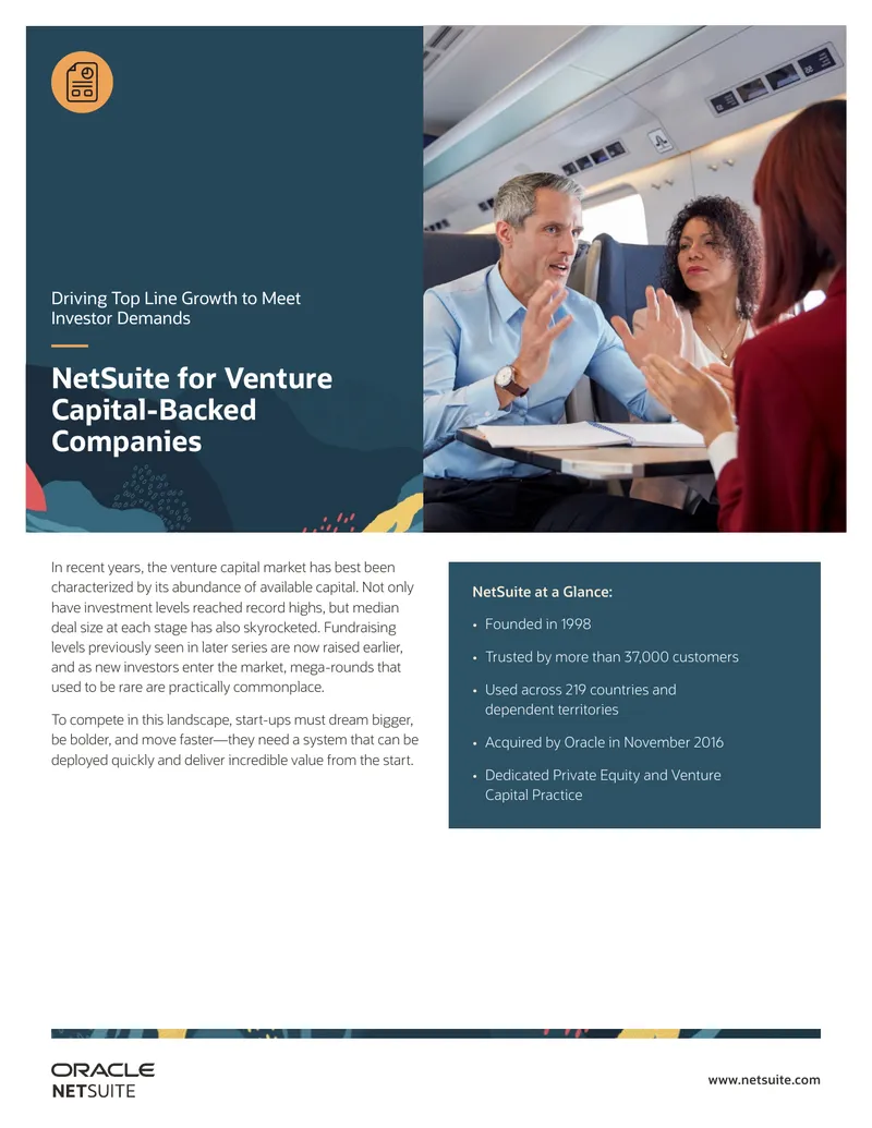 NetSuite Solutions for Venture Capital-Backed Companies