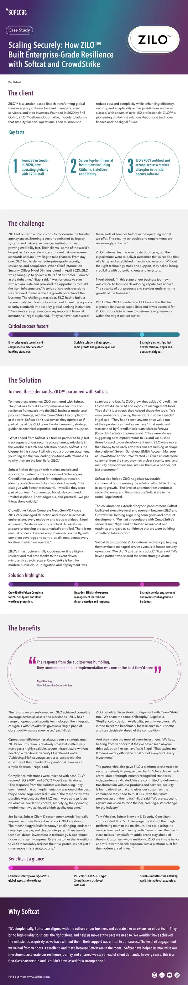 ZILO Case Study on Security and Resilience