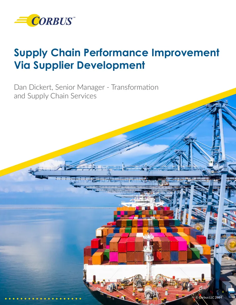 Supply Chain Performance Improvement via Supplier Development