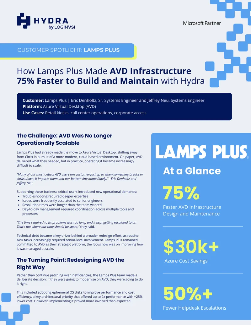 Lamps Plus Azure Virtual Desktop Management Case Study