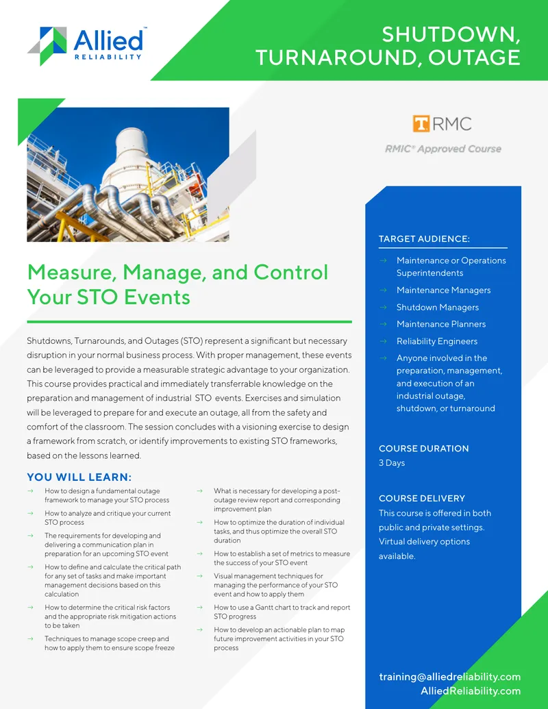 Industrial Outage Management Training Course