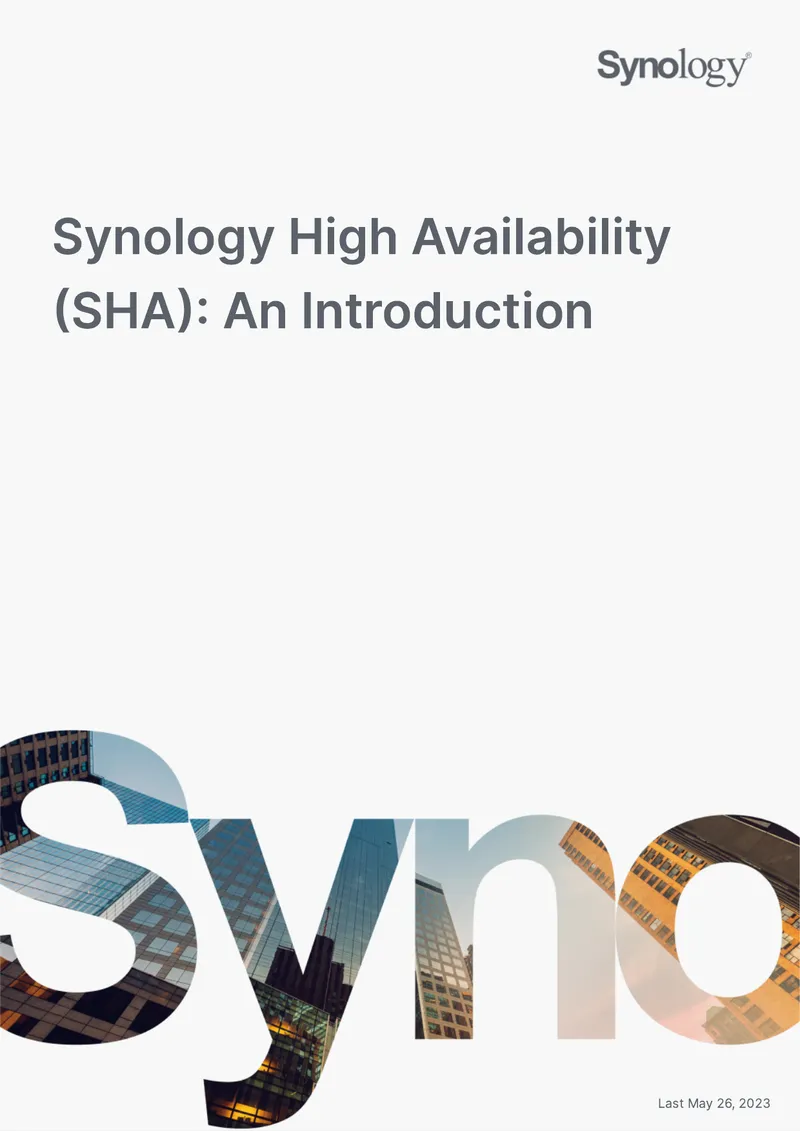 Synology High Availability System Architecture Guide