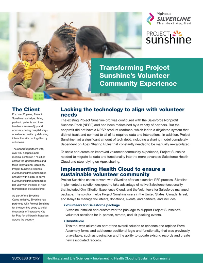 Implementing Salesforce Health Cloud for Volunteer Management