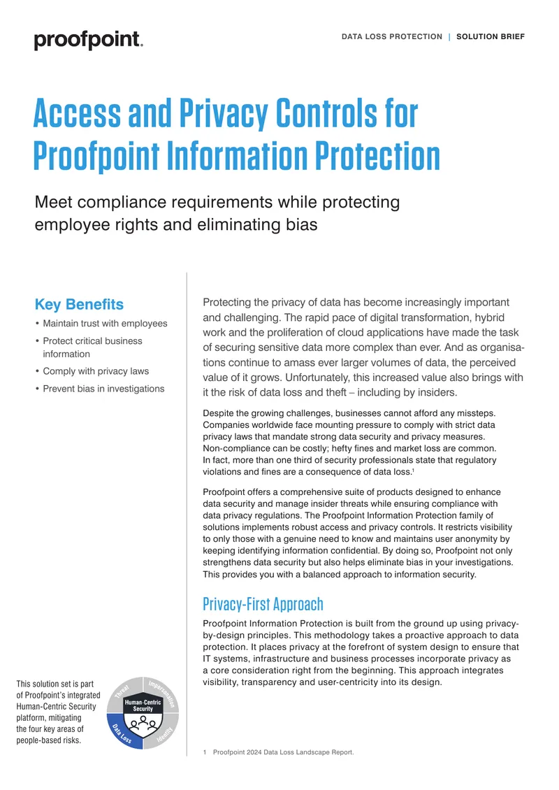 Data Loss Protection Solution Brief