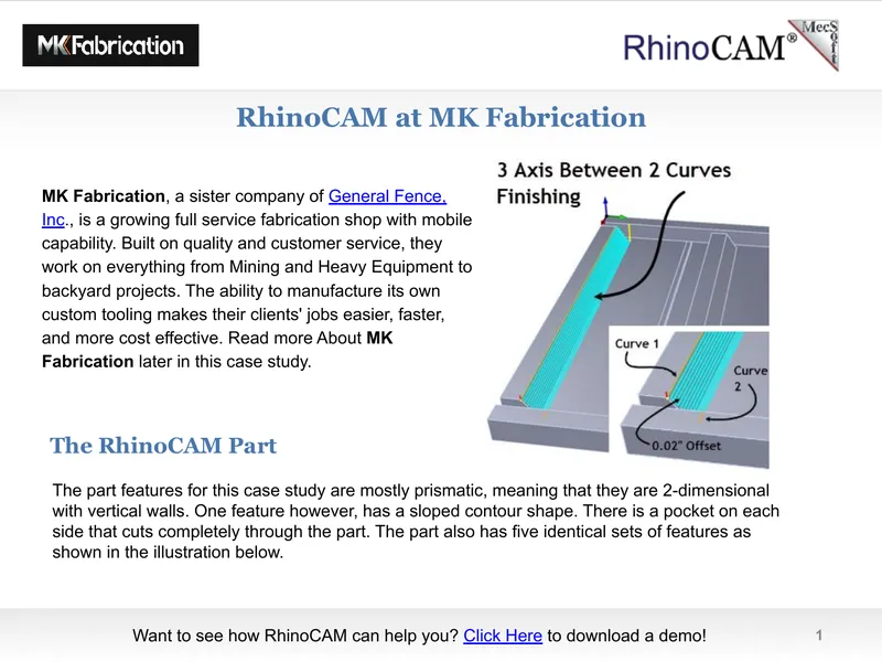 RhinoCAM Machining Process Case Study