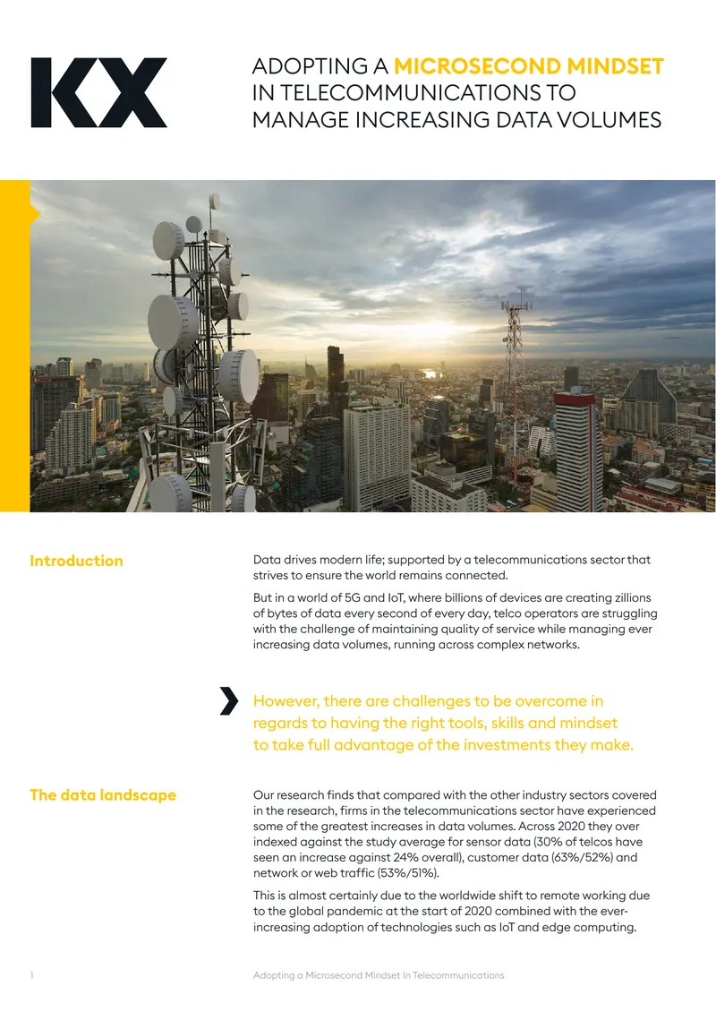 Adopting a Microsecond Mindset in Telecommunications