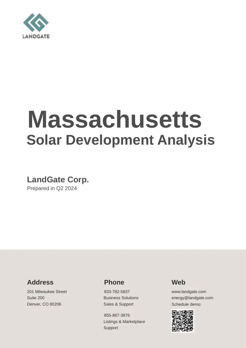 Massachusetts Solar Development Analysis