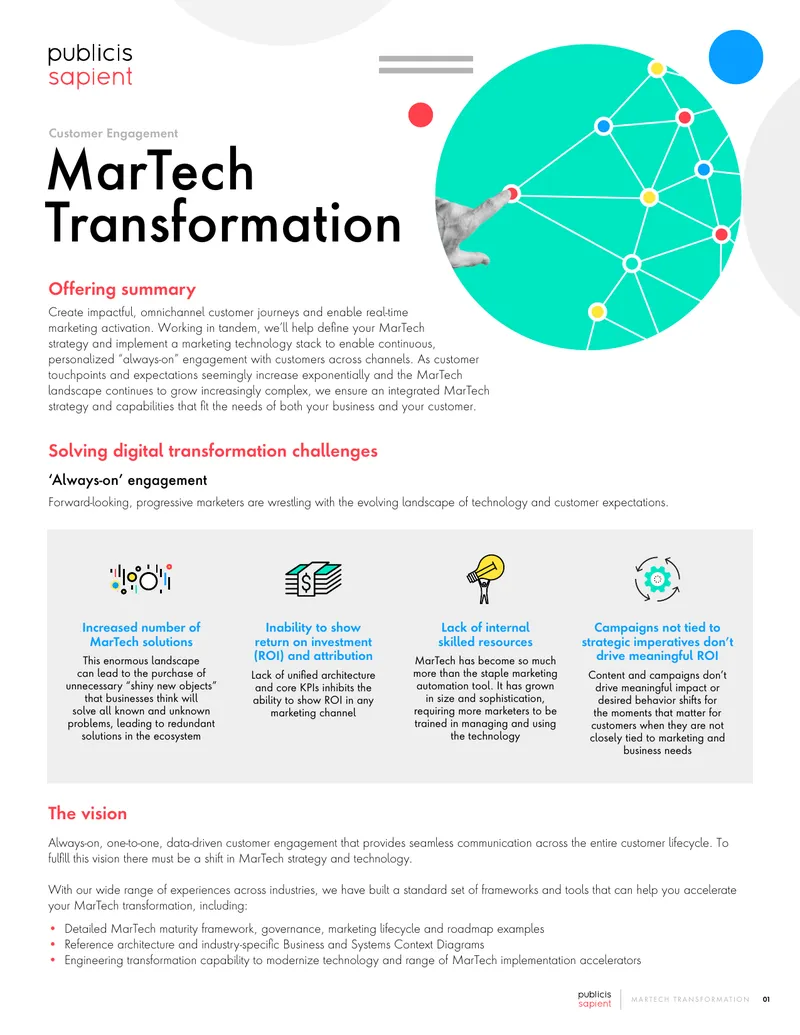 MarTech Transformation Strategy and Implementation Guide
