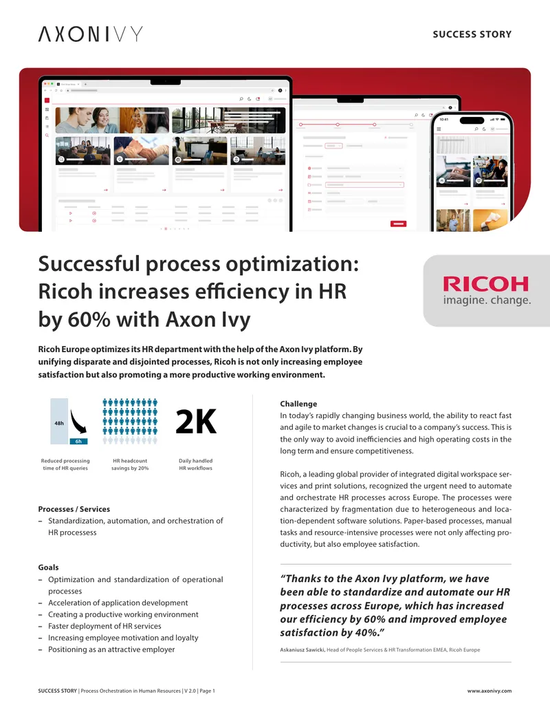 Process Orchestration Success Story in Human Resources