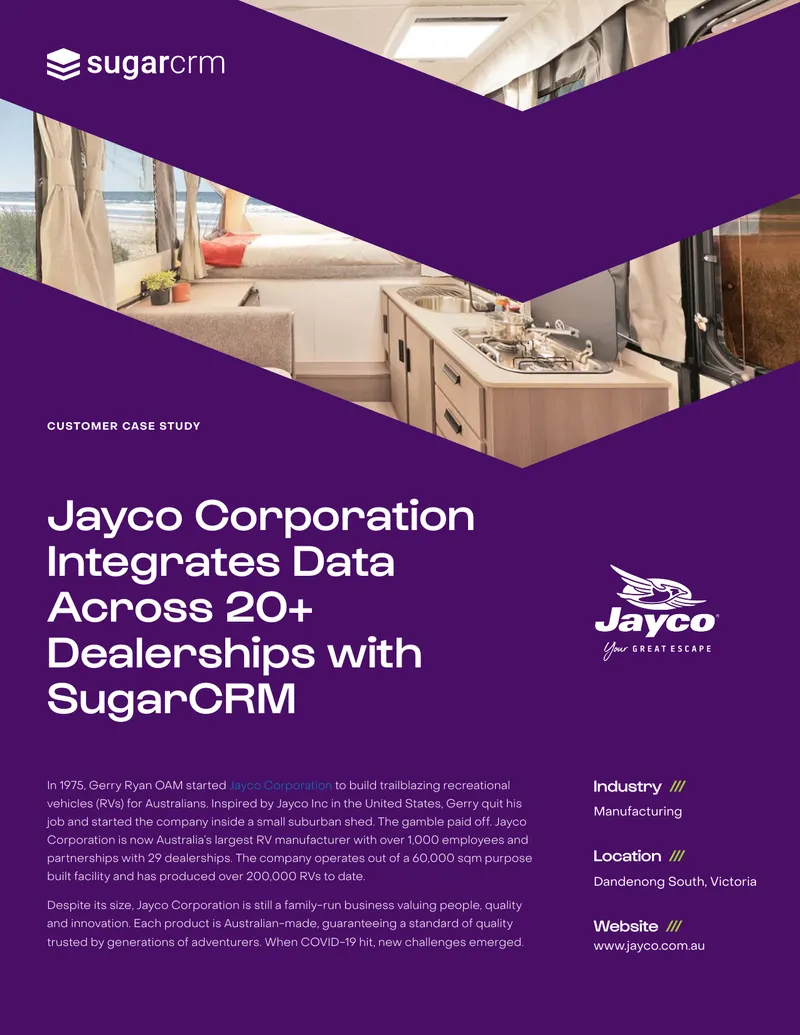 Jayco Corporation Data Integration Case Study