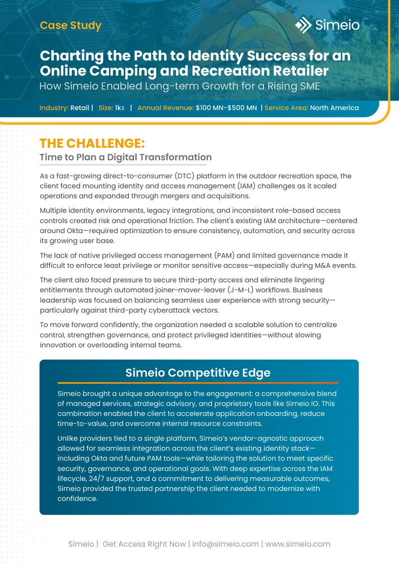 Identity and Access Management Optimization Case Study