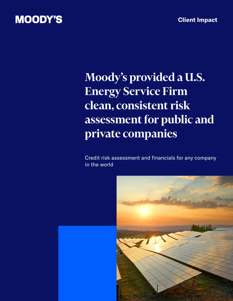 Credit Risk Assessment for Energy Service Firm