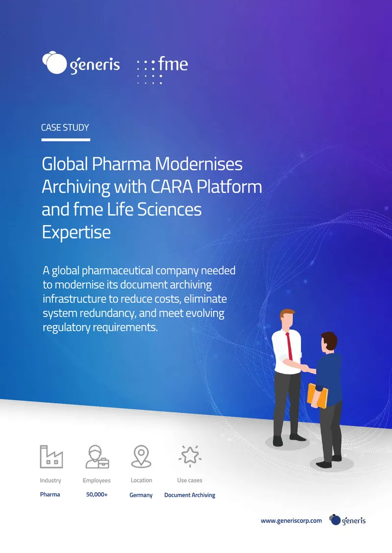 Global Pharmaceutical Company Document Archiving Case Study