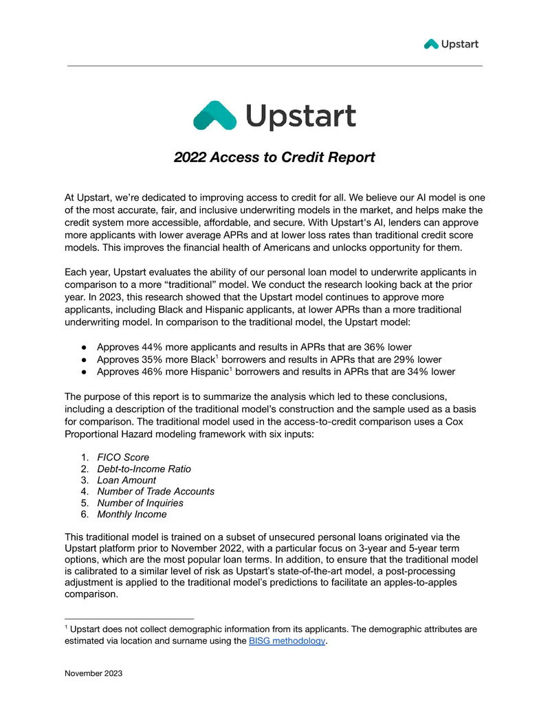 2022 Access to Credit Report Analysis