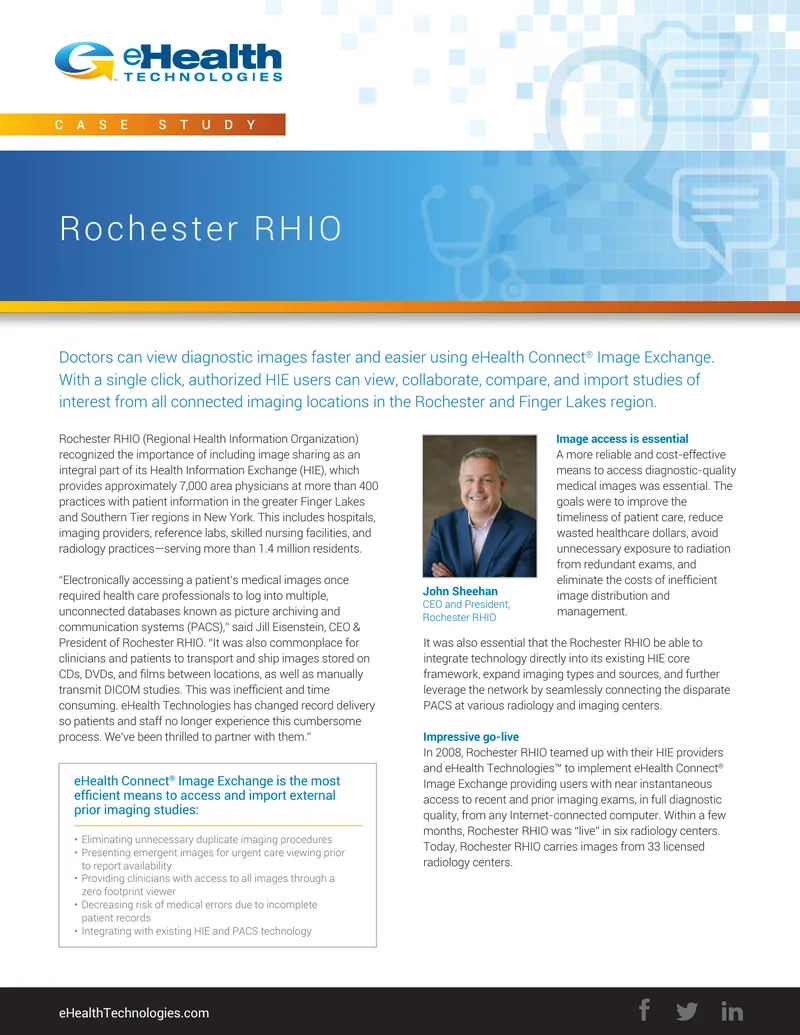 Rochester RHIO Image Exchange Implementation Case Study