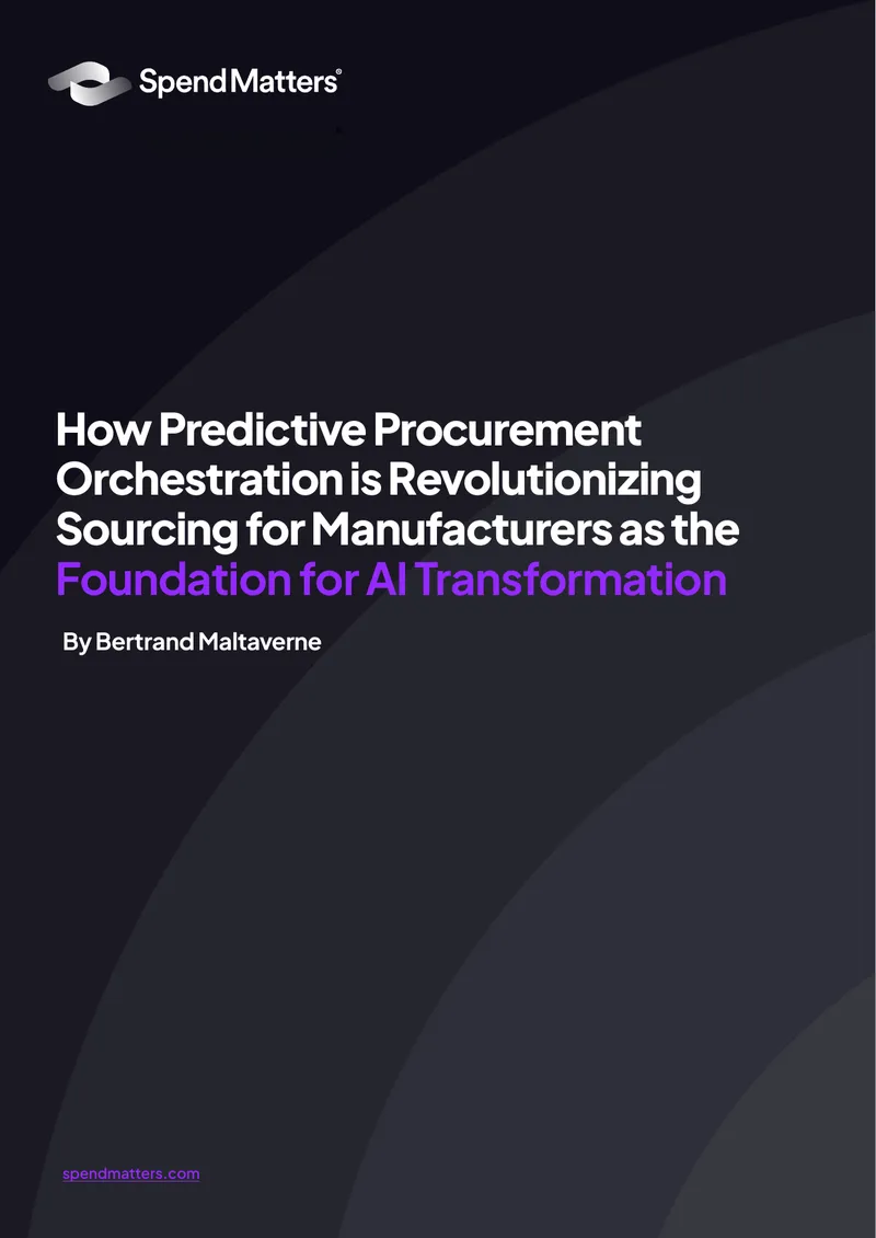 Predictive Procurement Orchestration for Manufacturers