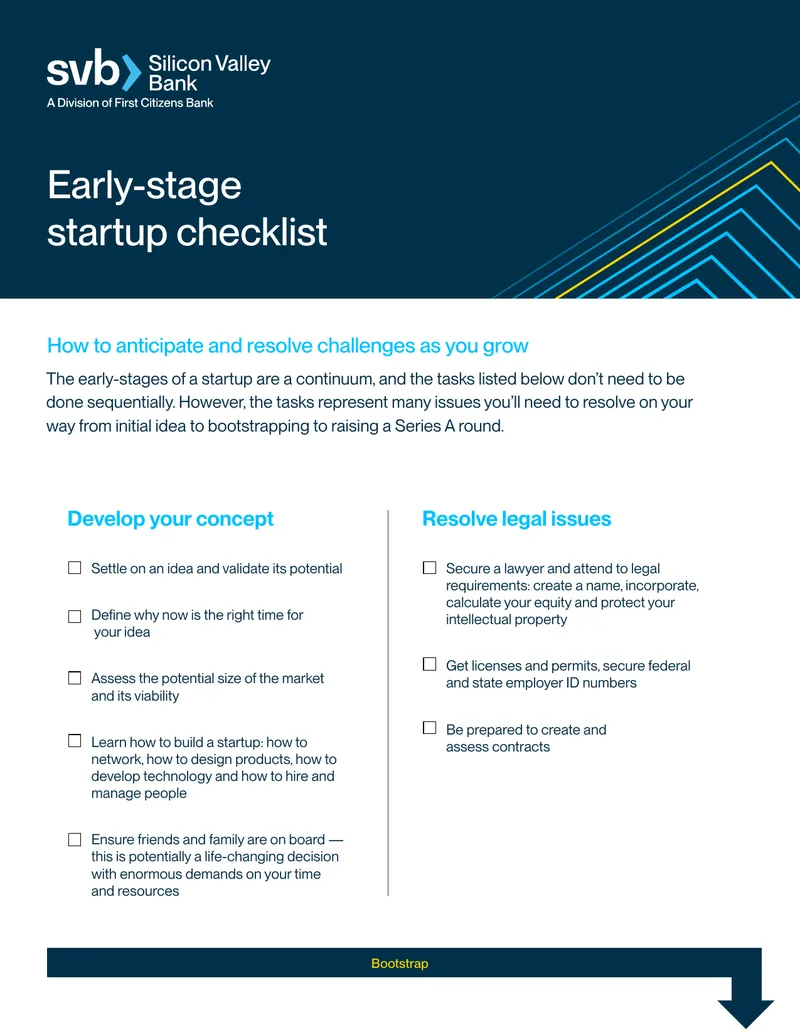 Early-Stage Startup Checklist for Founders