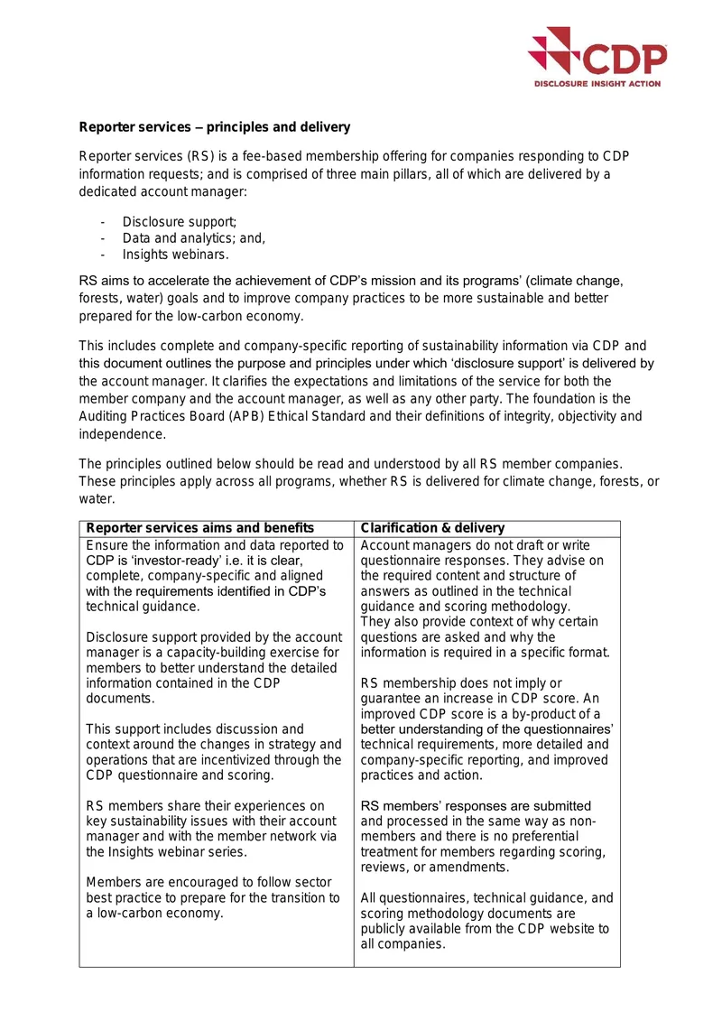 Reporter Services Principles and Delivery Overview
