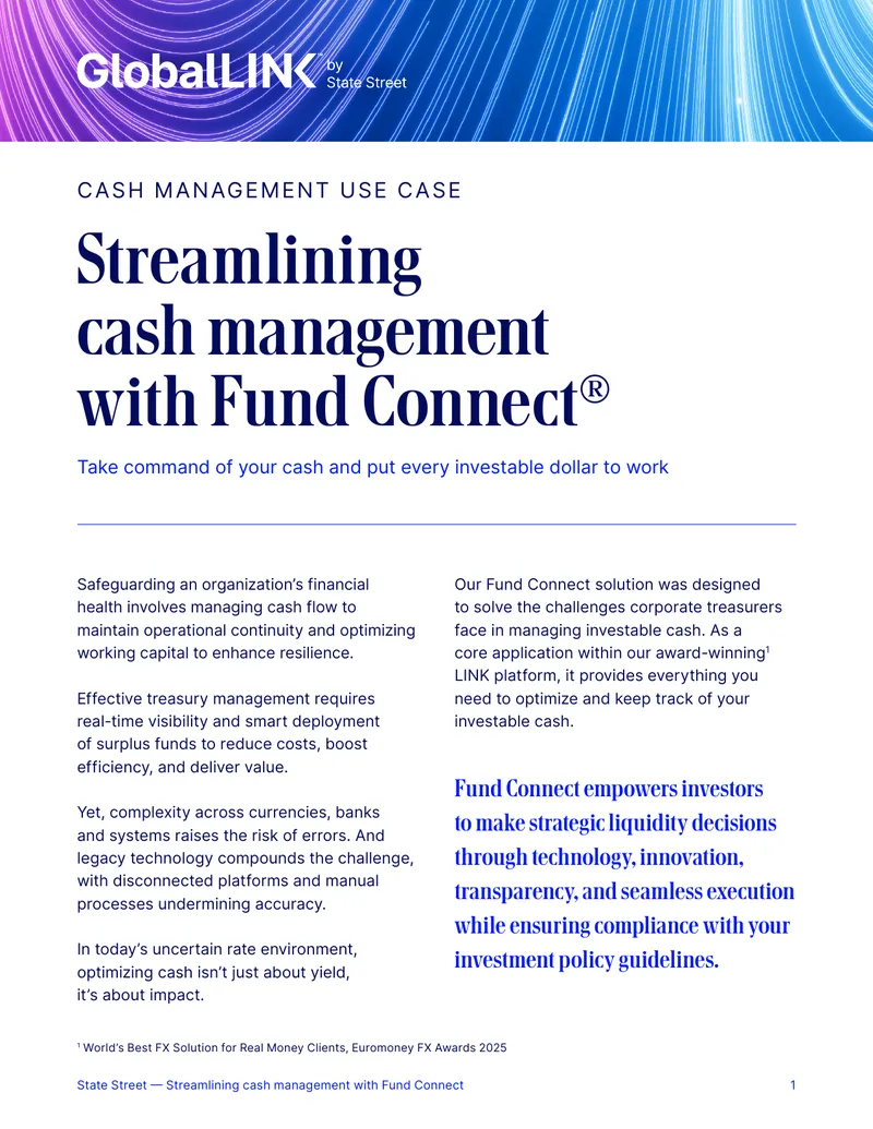 Cash Management Optimization with Fund Connect