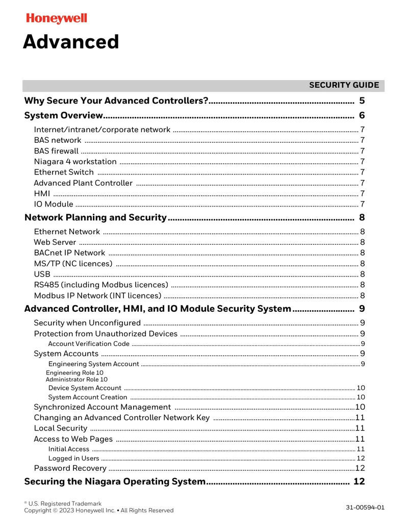 Advanced Controller Security Guide