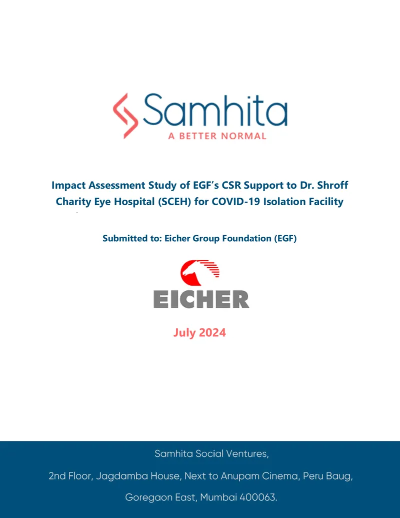 Impact Assessment of EGF's CSR Support to SCEH