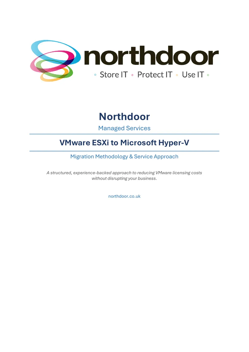 VMware ESXi to Microsoft Hyper-V Migration Methodology