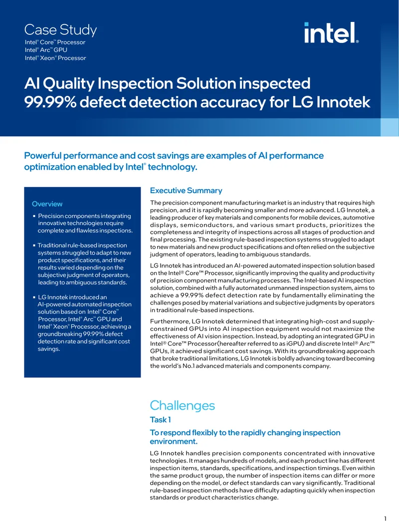 AI-Powered Automated Inspection Solution Case Study