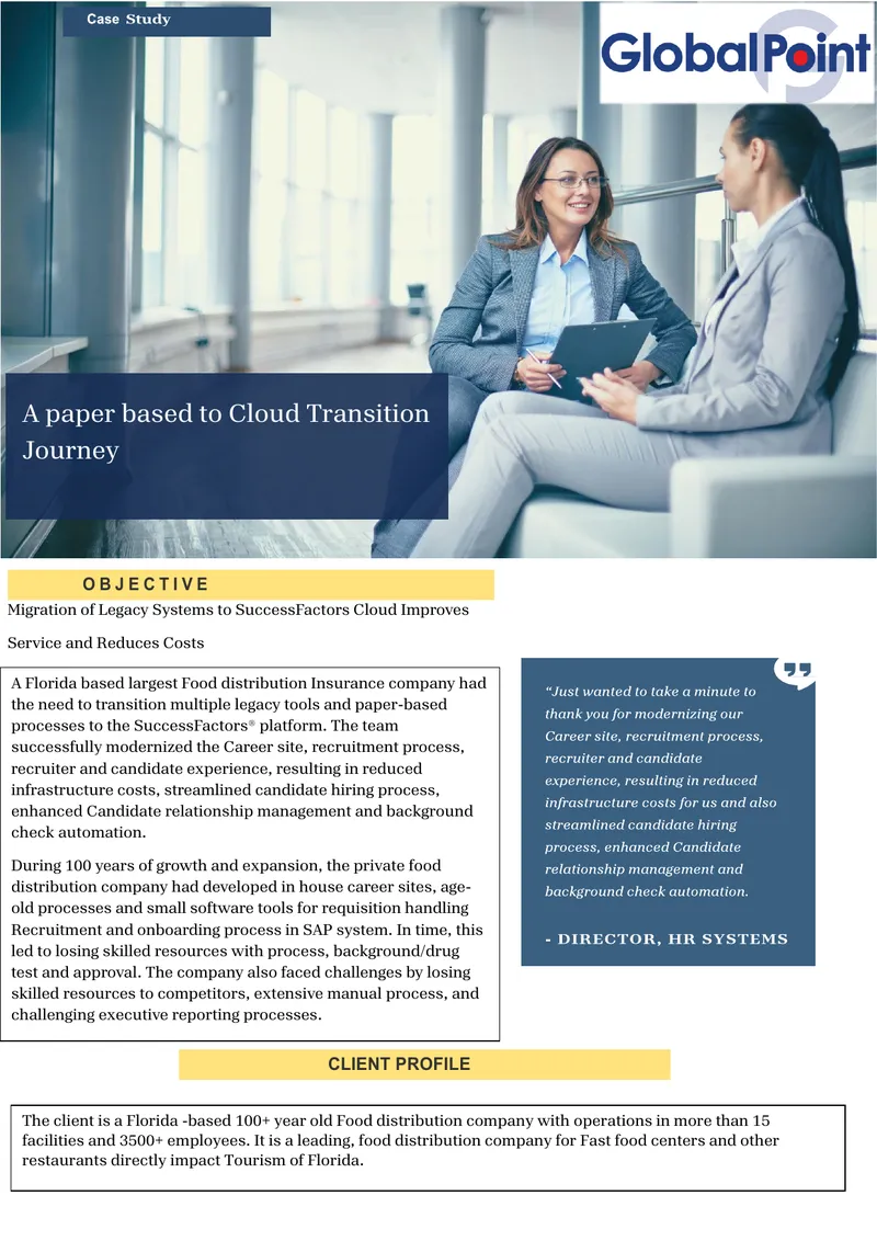 Migration of Legacy Systems to SuccessFactors Cloud