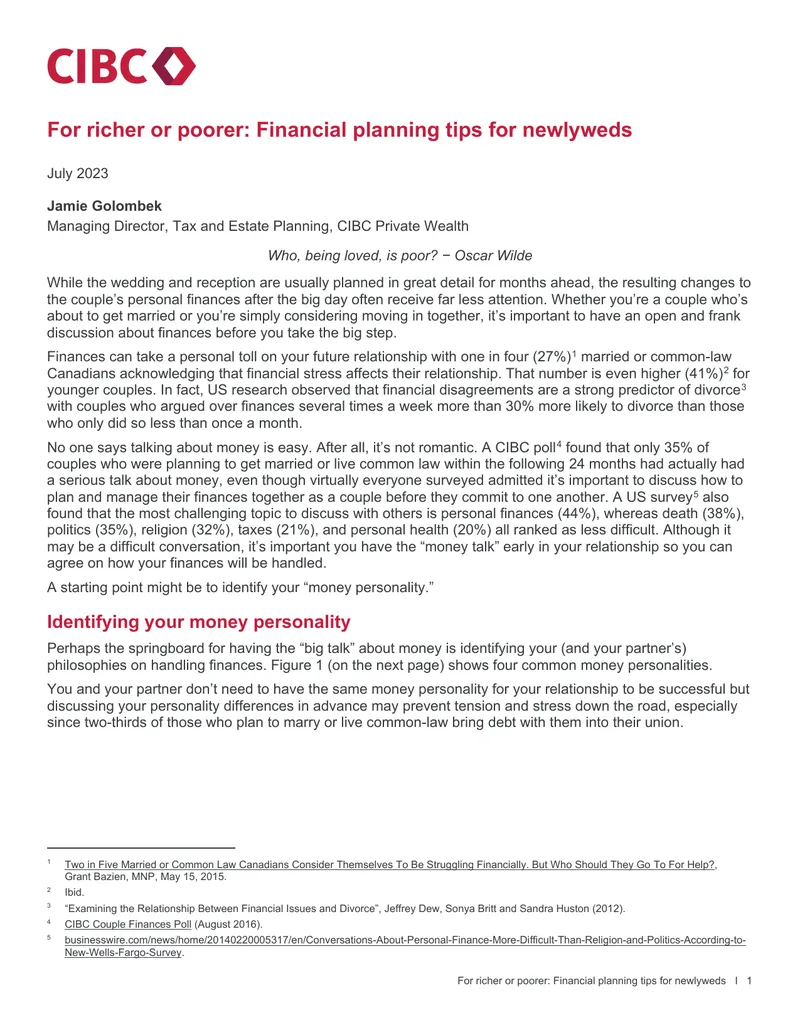 Financial Planning Tips for Newlyweds
