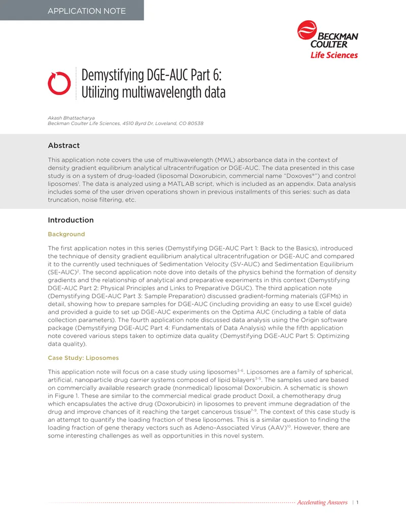 Utilizing Multiwavelength Data in DGE-AUC