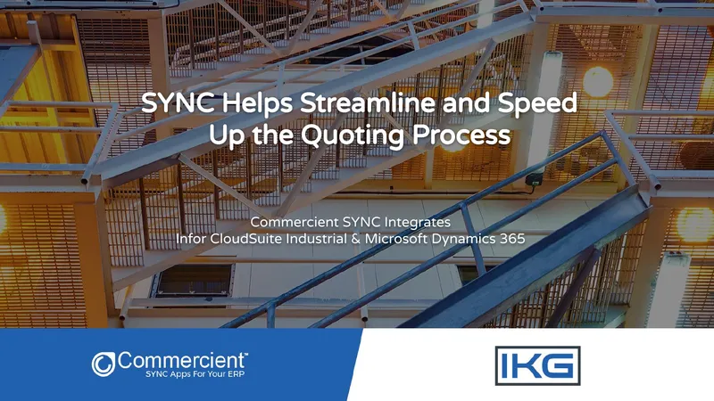 Commercient SYNC Integration for Quoting Process