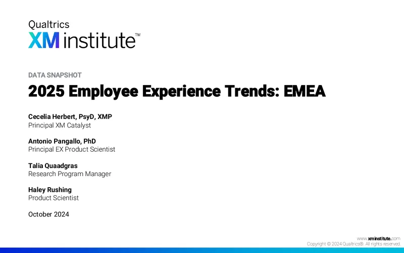 2025 Employee Experience Trends in EMEA
