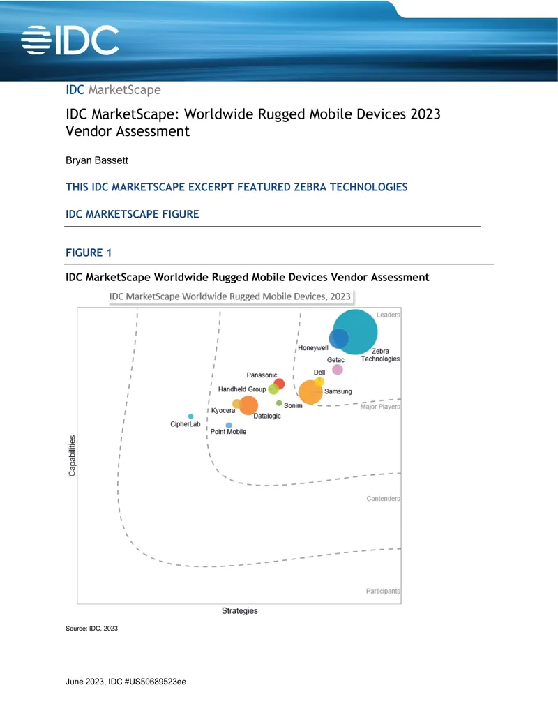 Worldwide Rugged Mobile Devices Vendor Assessment 2023